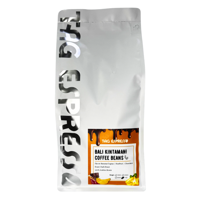TAG Espresso Bali Kintamani Dark Roast Coffee Beans (1kg)