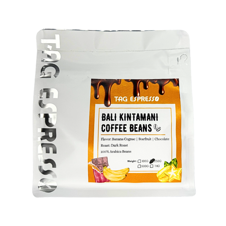 TAG Espresso Bali Kintamani Dark Roast Coffee Beans (250g)