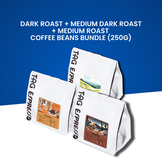 TAG Espresso Seasonal Blend Arabica Coffee Beans 2+1 Bundle (250g)