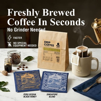 Drip Coffee Bundle 3 Packs (Peru Geisha Black Honey & Signature Blend)
