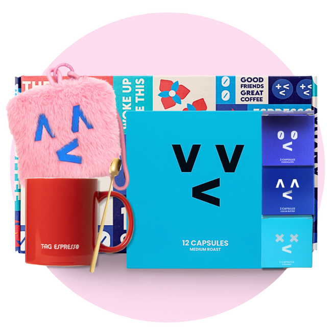 Mother's Day Gift Set Bundle - Capri Blue Medium Roast Coffee (12 x 2.8g)