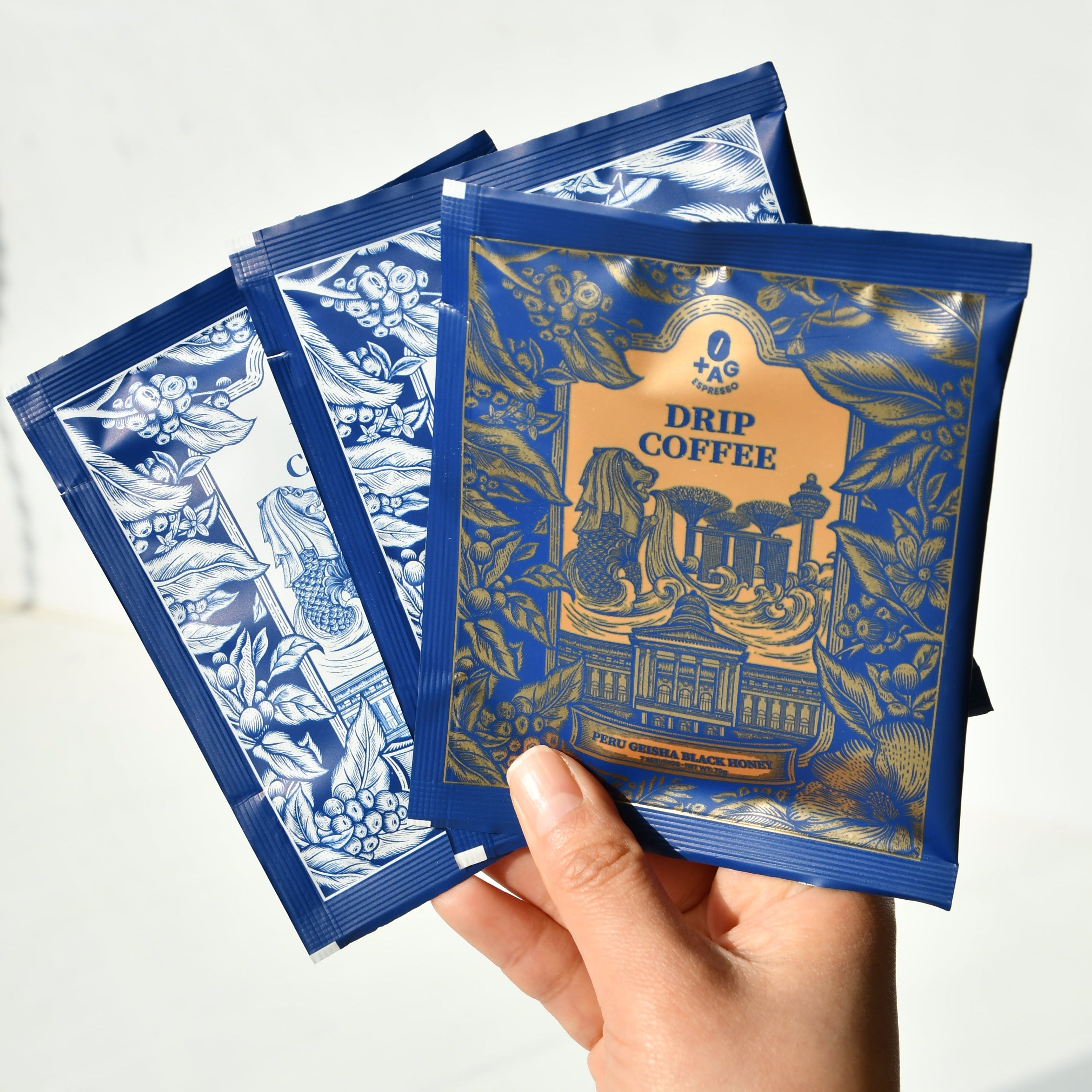 Drip Coffee Bundle 3 Packs (Peru Geisha Black Honey & Signature Blend)