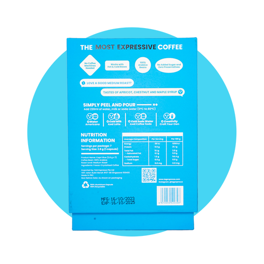 Capri Blue Medium Roast Coffee (2.8g x 7)