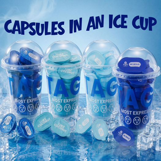 Midnight Blue Dark Roast Coffee (2.8g x 12) In Ice Cup