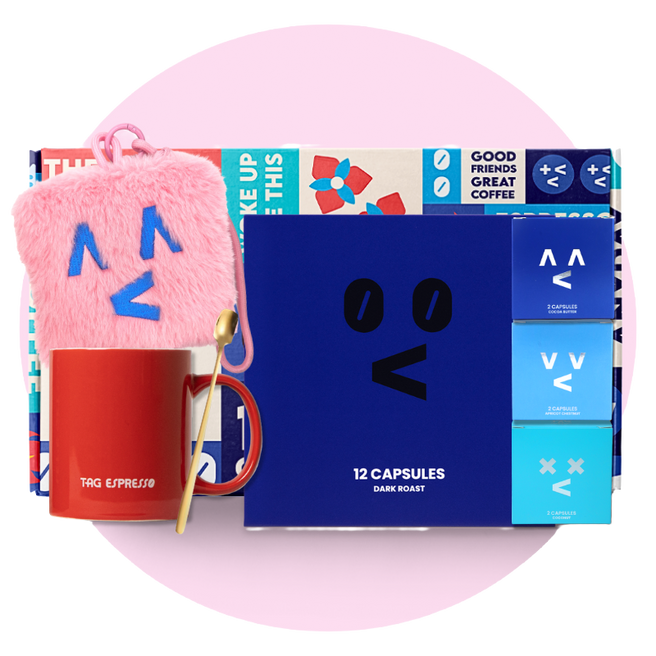 Mother's Day Gift Set Bundle - Midnight Blue Dark Roast Coffee (12 x 2.8g)