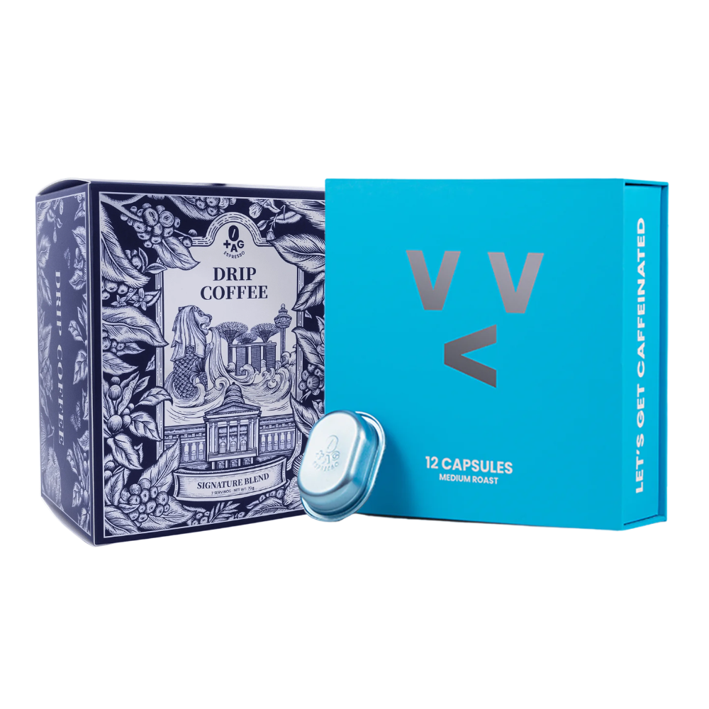 1+1 Edition - TAG Espresso Capri Blue Medium Roast Coffee Capsule + Signature Blend Drip Coffee