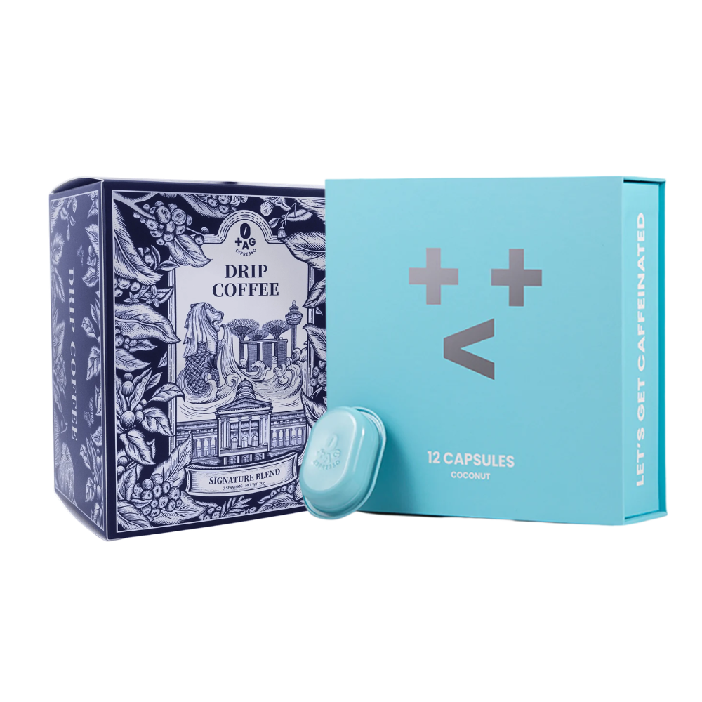 1+1 Edition - TAG Espresso Fantasy Coconut Coffee Capsules + Signature Blend Drip Coffee