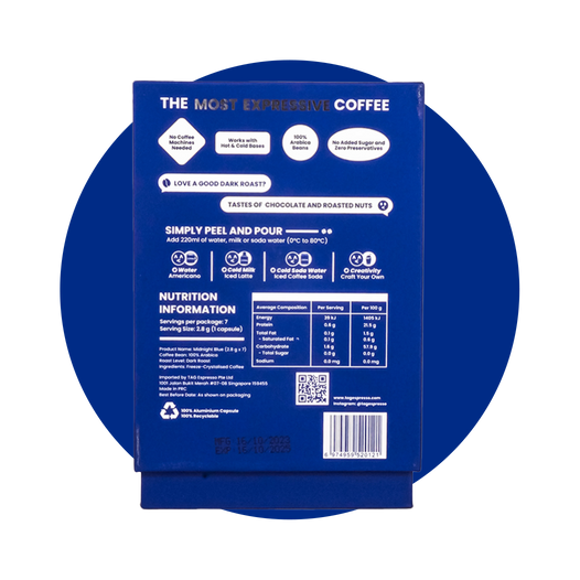 Midnight Blue Dark Roast Coffee (2.8g x 7)