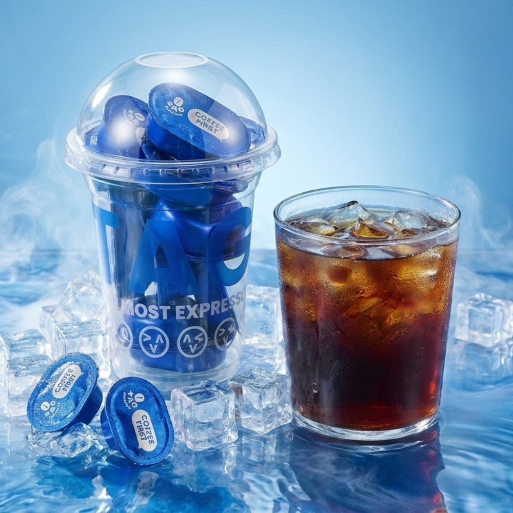 TAG Blue Medium-Dark Roast Coffee (2.8g x 12) In Ice Cup