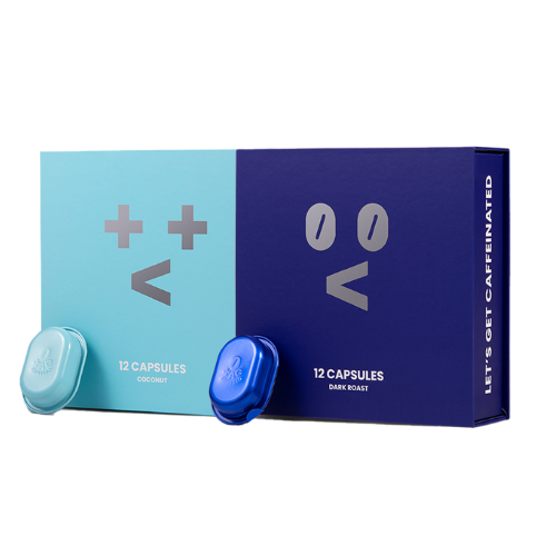1+1 Edition - TAG Espresso Midnight Blue Dark Roast + Fantasy Coconut Medium-Dark Roast Arabica Coffee Capsules